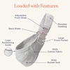 image:imageErgobaby Upsie Sling Baby Carrier for Babies and Toddlers 648 MonthsPearl Grey