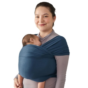 image:imageErgobaby Aura Baby Wrap Carrier for Newborn 012 MonthsTwilight Navy